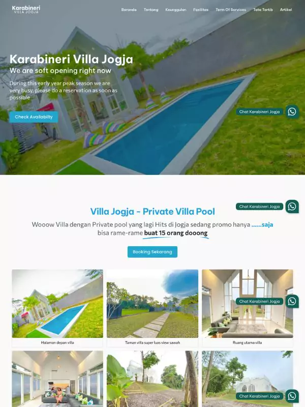 web villa jogja